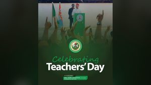 Teachers’ Day graphic featuring the Imo State Government seal and a photograph of Governor Hope Uzodimma addressing an audience.